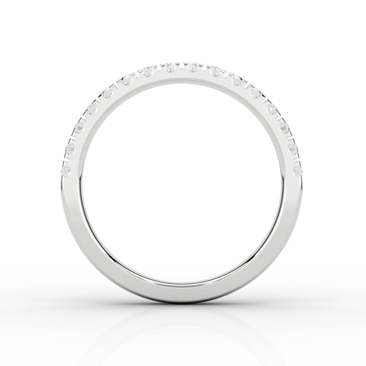 Medium Micro Set Half Eternity Ring