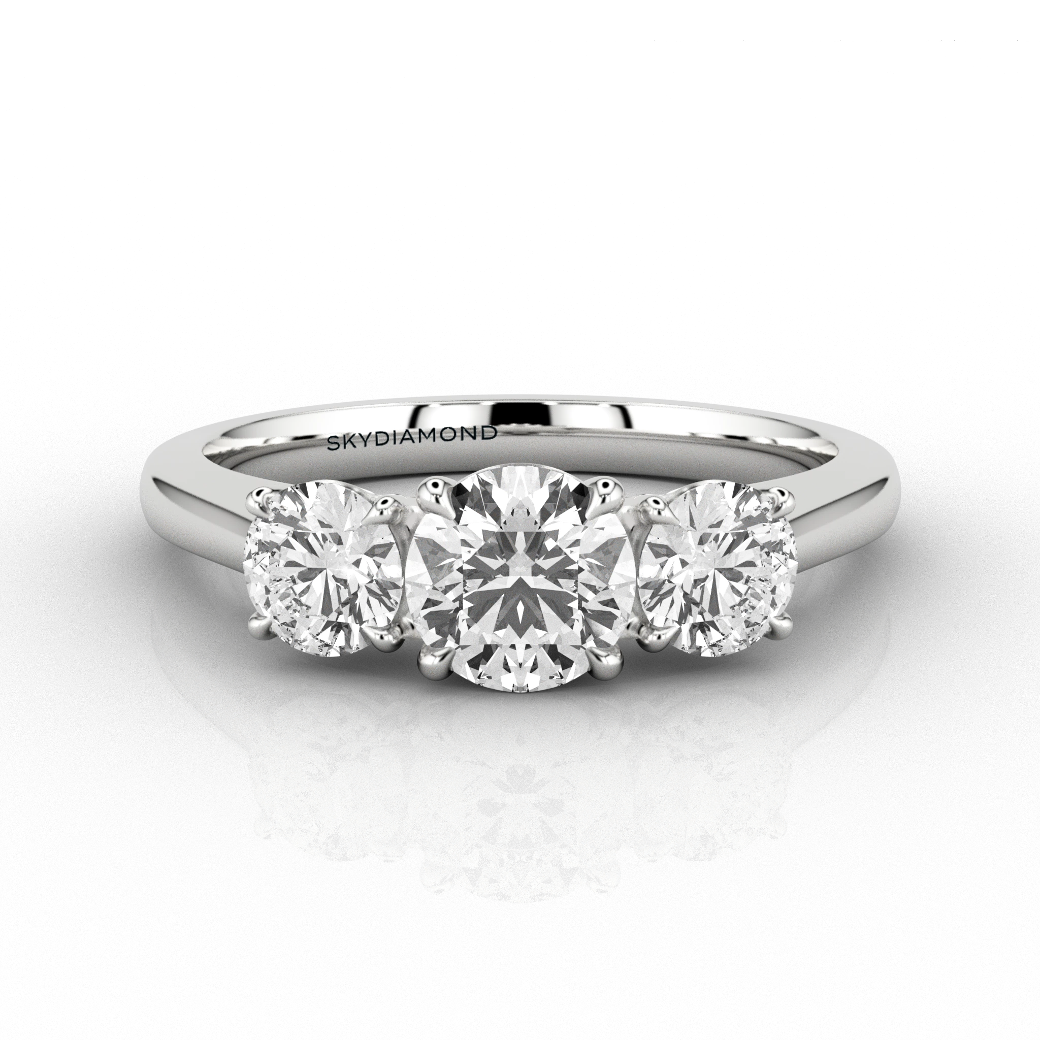 Trilogy Round Brilliant 0.51 GIF Ring