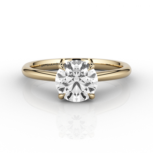 Classic 1.01ct Diamond Solitaire Engagement ring in 18ct Recycled Yellow Gold