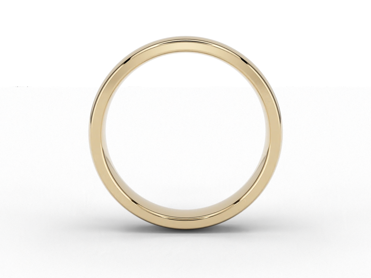 Modern Wedding Band in 5mm 18ct Recycled Yellow Gold