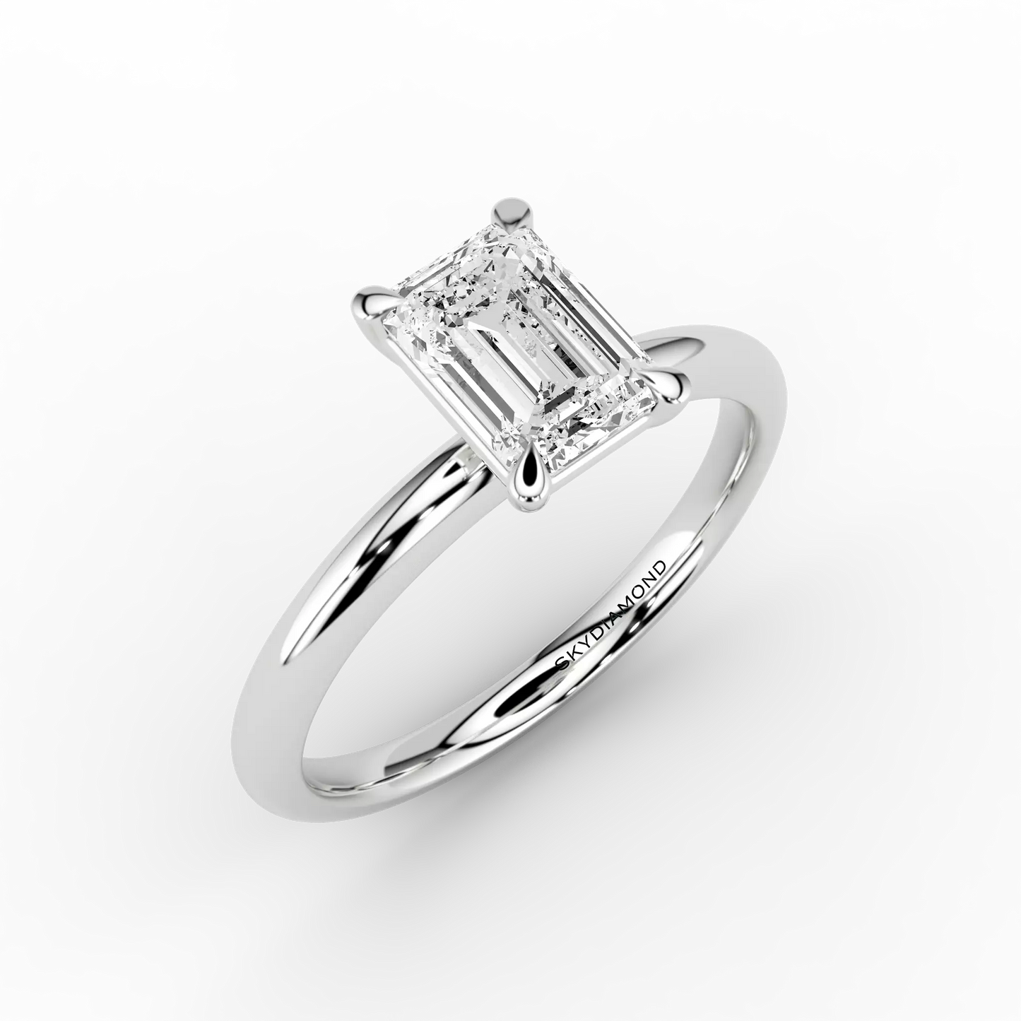 Cosima Emerald 1.03 FVVS2 Ring in Platinum