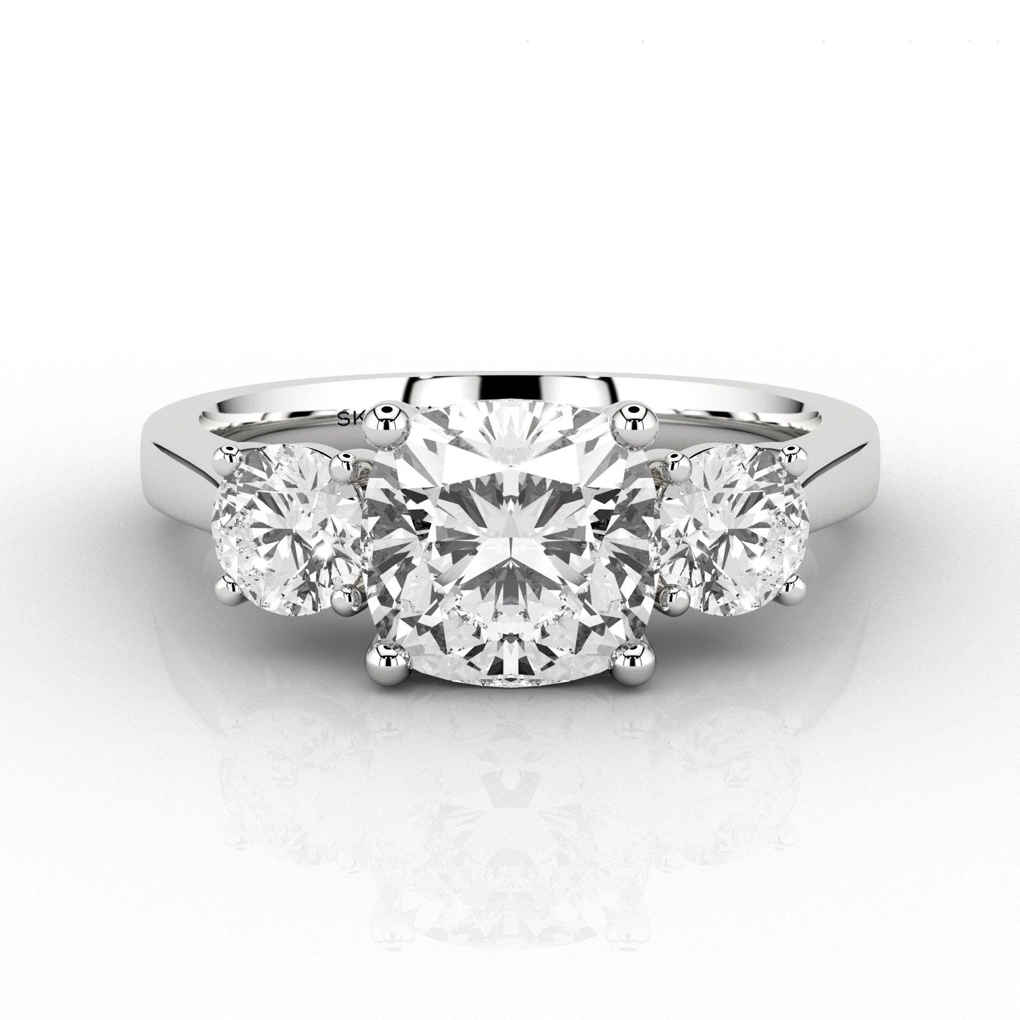 Trilogy Cushion 1.51 GIF Ring