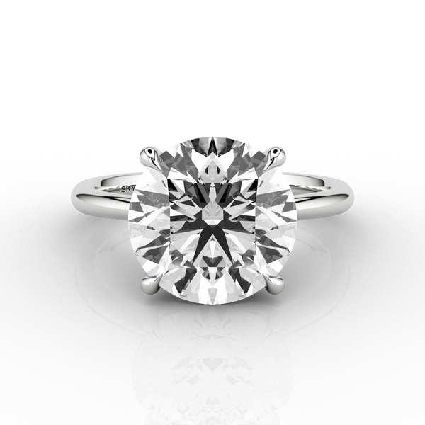 Luna Classic 3.56 Solitaire Engagement ring in Platinum