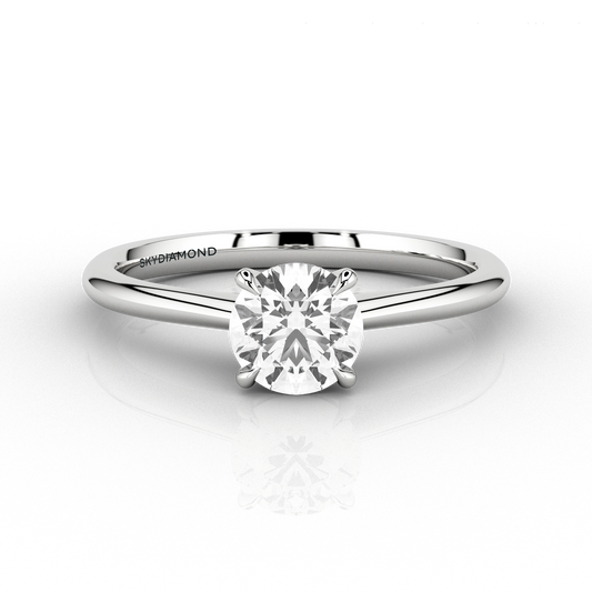 Classic 0.51ct Diamond Solitaire Engagement ring in Recycled Platinum