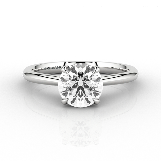 Classic 1.01ct Diamond Solitaire Engagement ring in Recycled Platinum