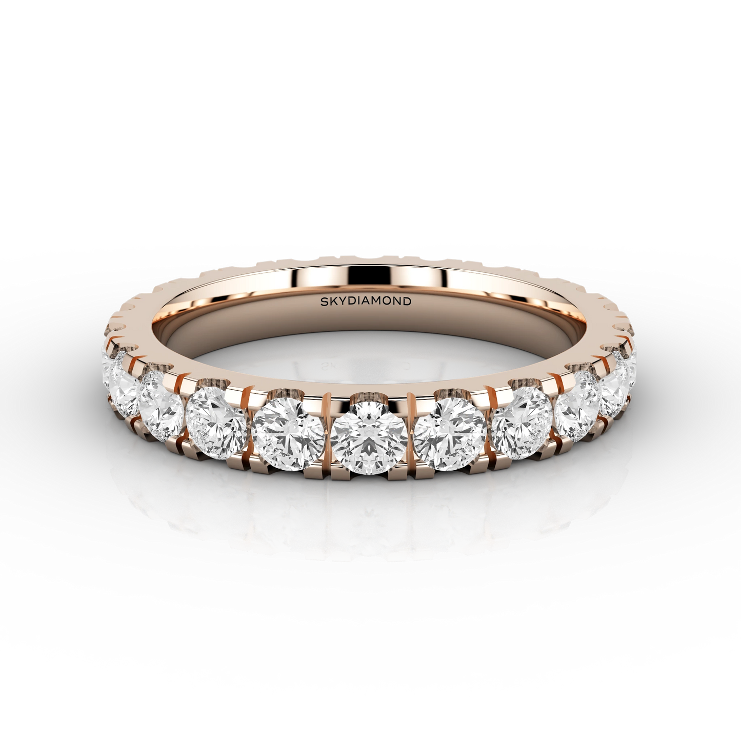 Wide Micro Set Full Eternity Ring