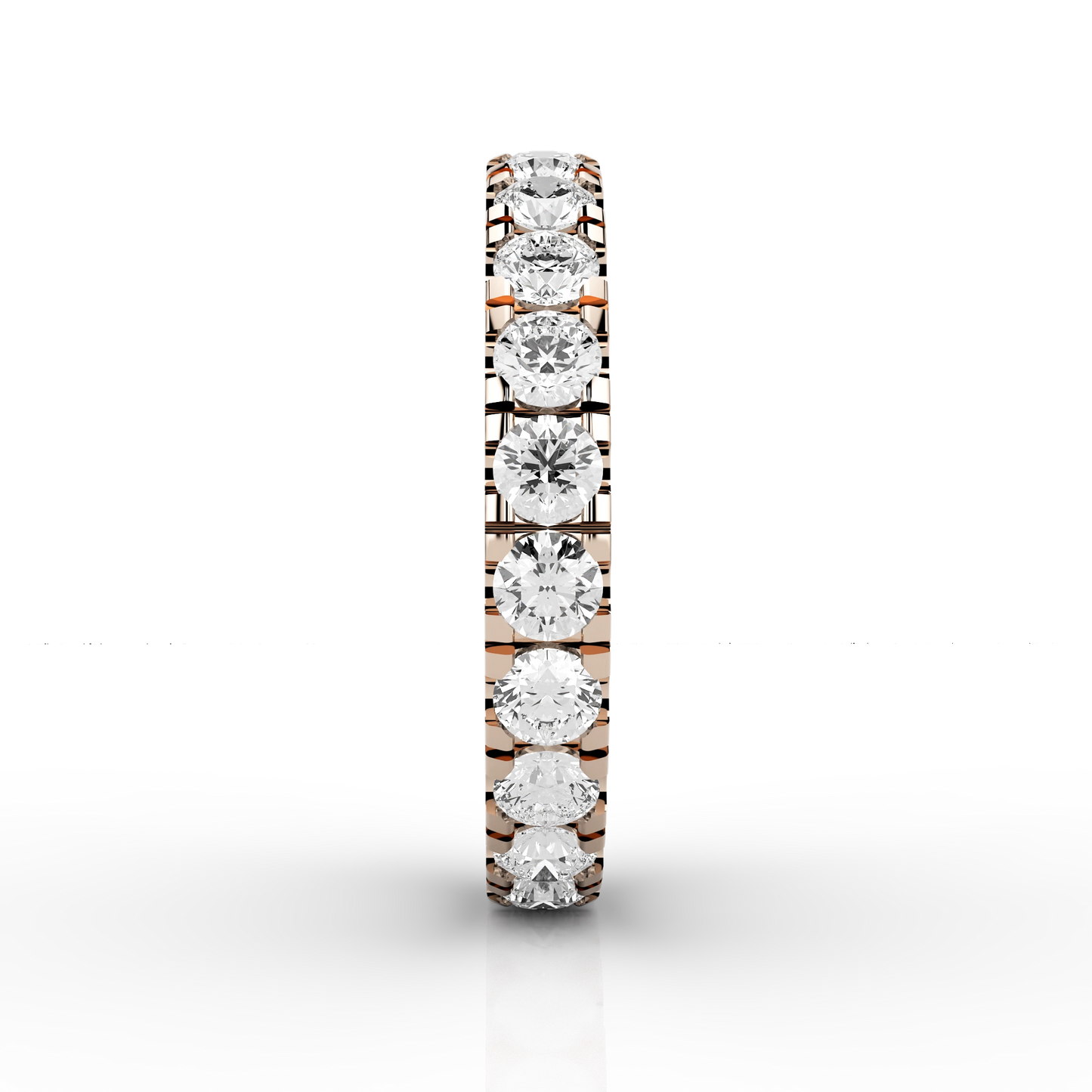 Wide Micro Set Full Eternity Ring