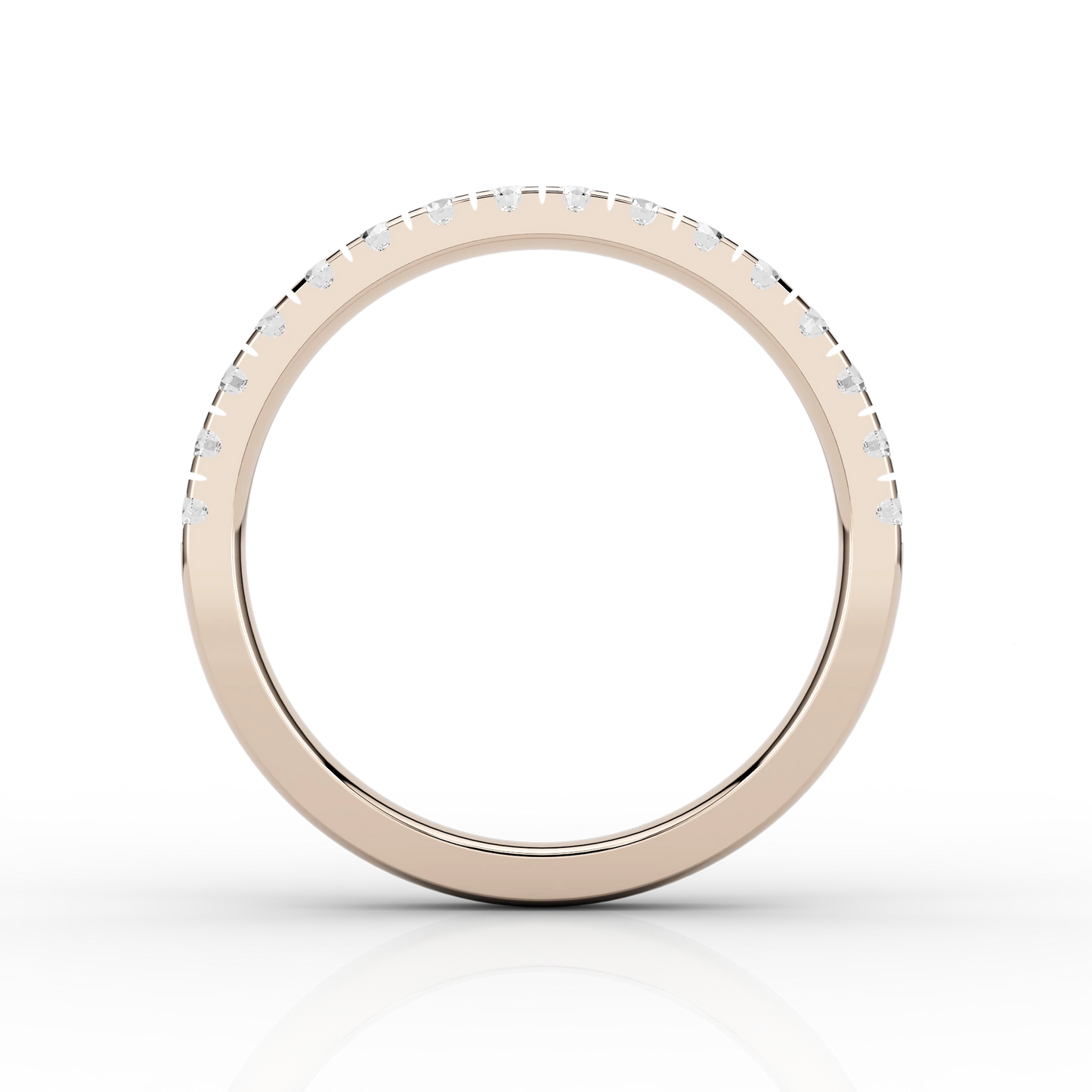 Medium Micro Set Half Eternity Ring