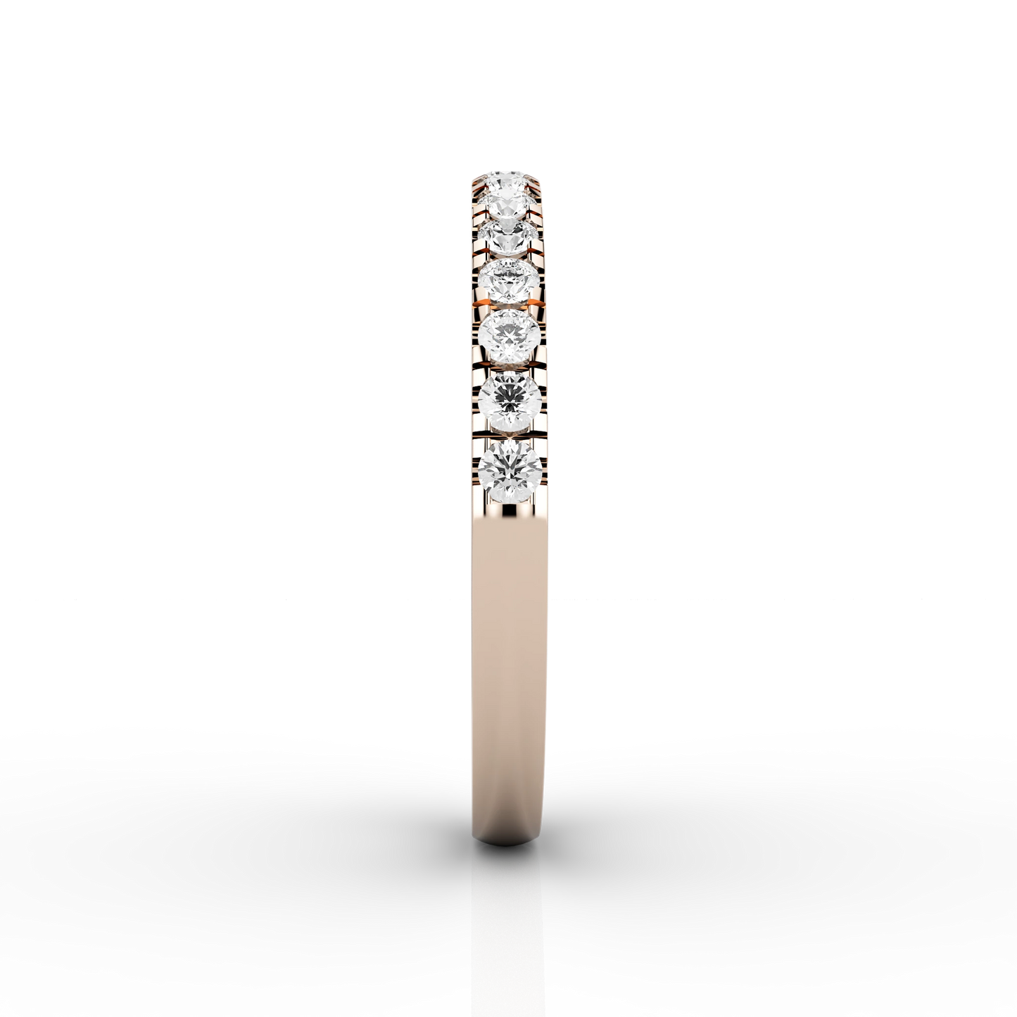 Medium Micro Set Half Eternity Ring