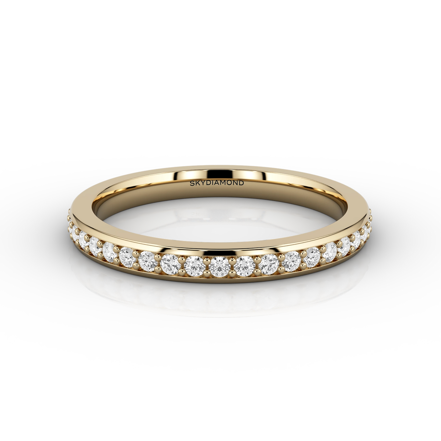 Fine Grain Set Full Eternity Ring in 18ct Yellow Gold