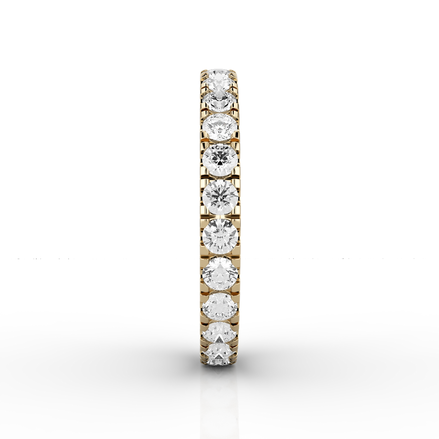 Fine Micro Set Full Eternity Ring in 18ct Yellow Gold