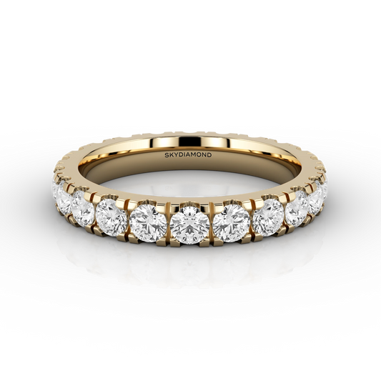 Wide Micro Set Full Eternity Ring