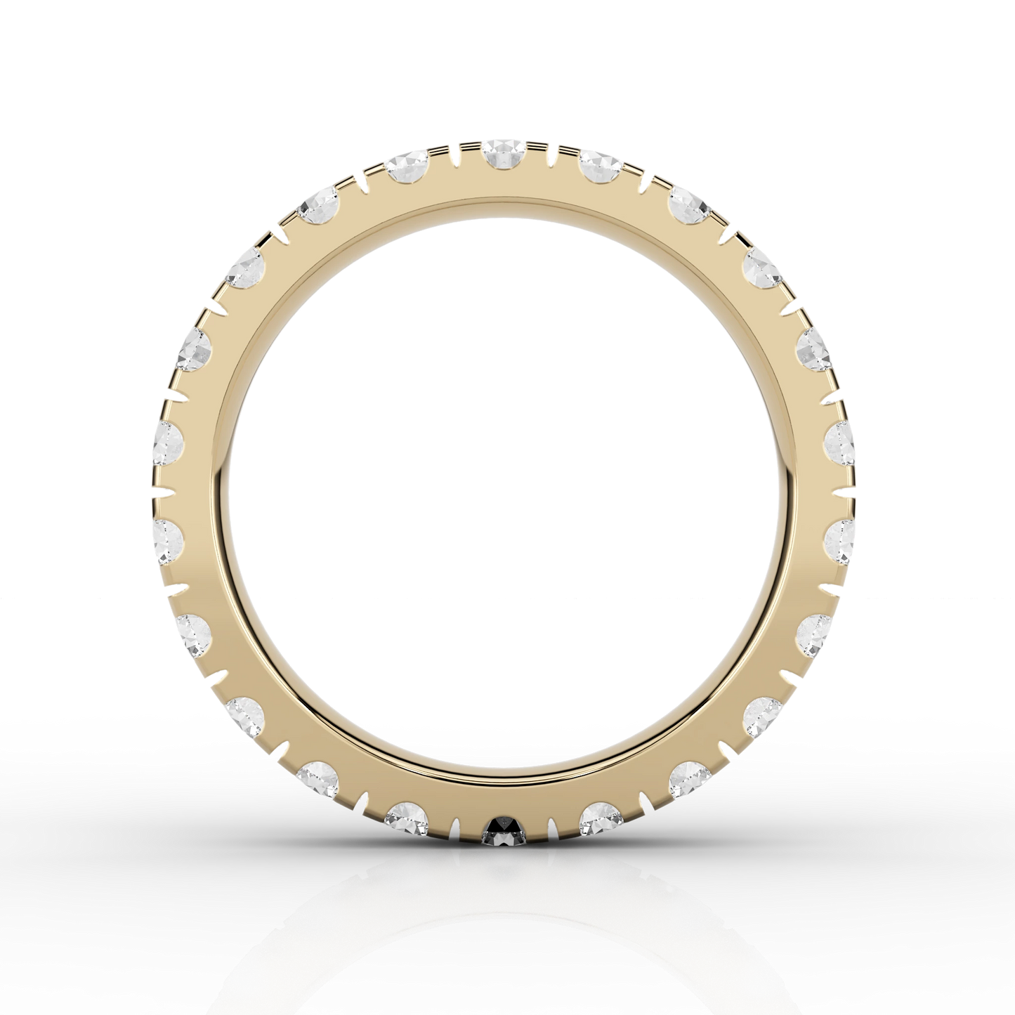 Wide Micro Set Full Eternity Ring