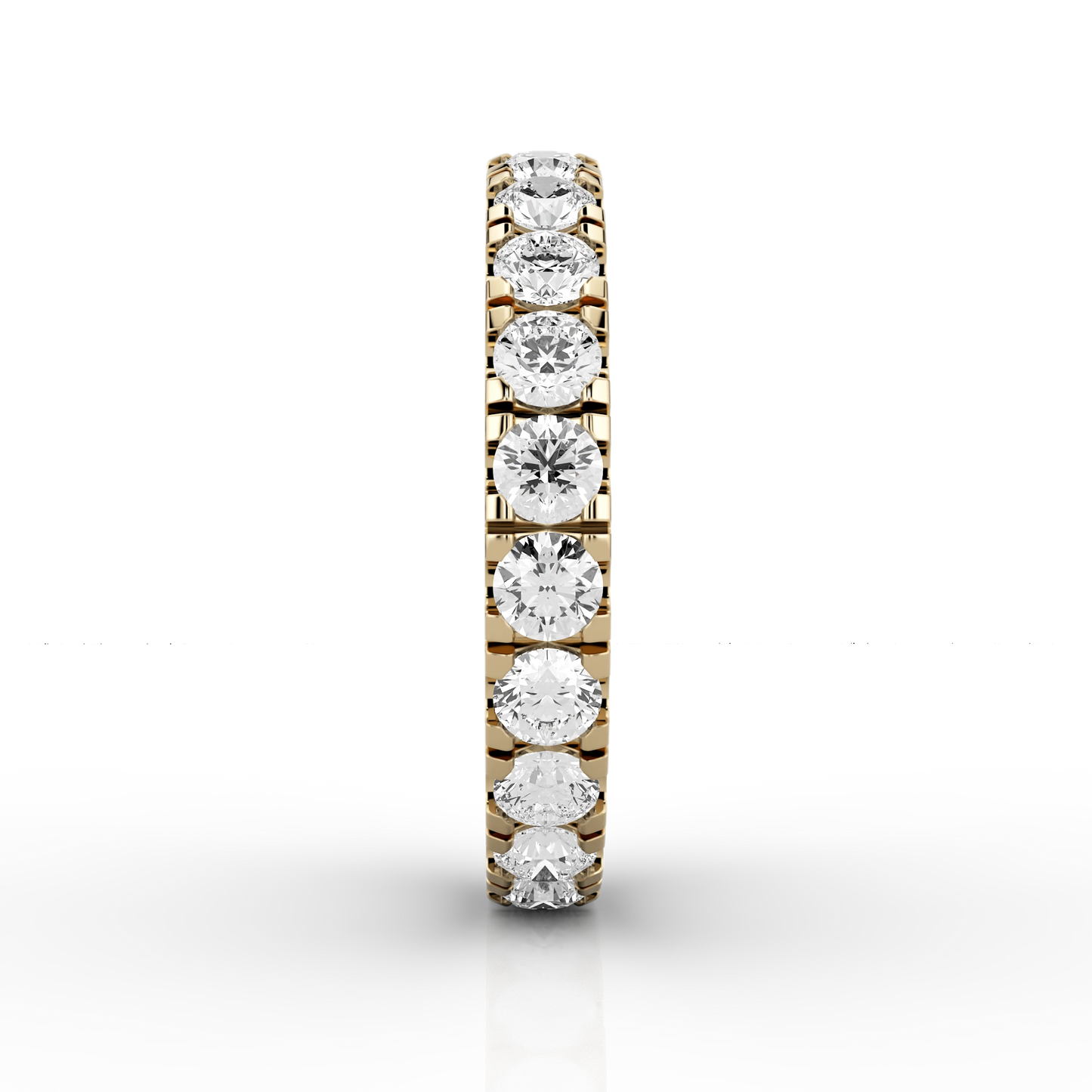 Wide Micro Set Full Eternity Ring