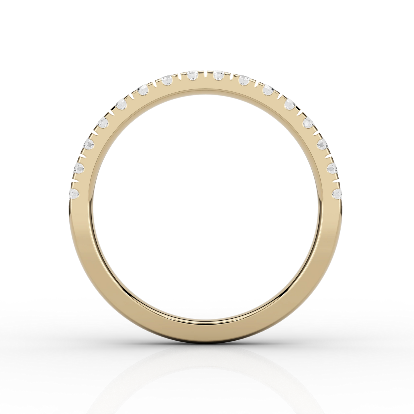 Medium Micro Set Half Eternity Ring