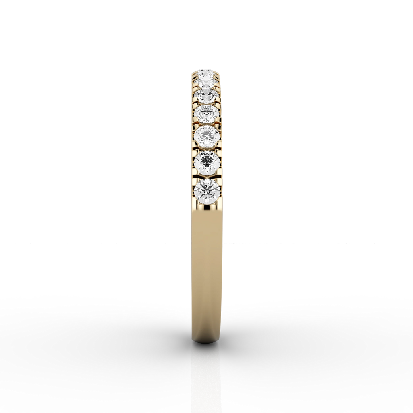 Medium Micro Set Half Eternity Ring